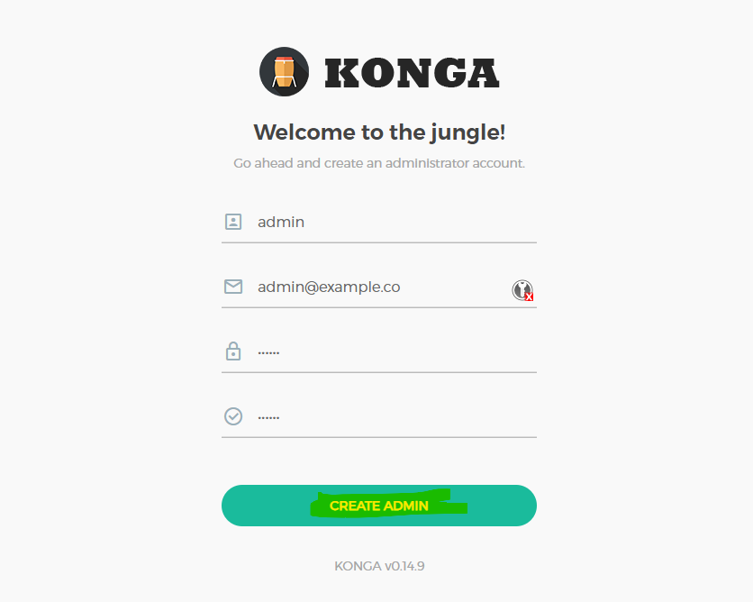 Konga register